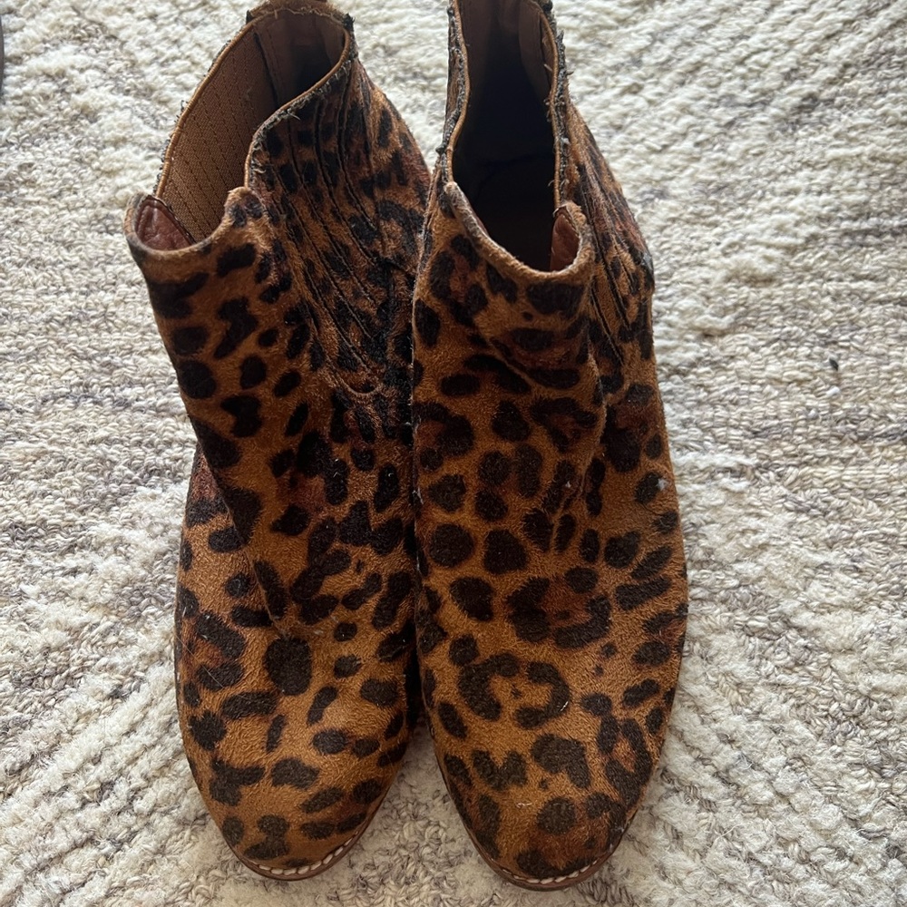 Cheetah print boots